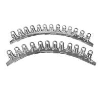 Angoily Pinces à Billets Design Simple et Créatif en Acier Inoxydable Argenté Lot de 25 Clips Légers pour Organiser Documents et Tickets Bureau