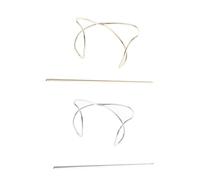 Angoily Pinces à Cheveux en Alliage Doré et Argenté 2pcs pour Chignon Mariage et Danse Design Irrégulier Facile à Porter et Élégant