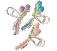 Angoily Pinces à Cheveux Griffes Accessoires pour Créer de Belles Coiffures au Quotidien en Alliage Élégantes Lot de 3 au Quotidien pour Cheveux Fins et Bouclés
