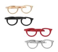 Angoily Pinces à Cravate Métal 5,6 CM Lot de 4 Pièces pour Hommes Accessoires Costume Bureau et Occasions Spéciales