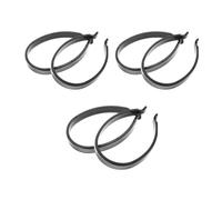 Angoily Pinces Réfléchissantes Prévention des Accrocs pour Pantalons de Vélo 6pcs en Plastique et Résine, Fixation Instantanée Déplacements Urbains et Courses Nocturnes