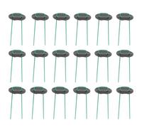 Angoily Piquets de Jardin Galvanisés en U 15 CM Verts 50 Pcs 50 Joints Noirs Piquets Métalliques pour Gazon Aménagement Paysager Extérieur et Fixation Toile Paillage Lot de 100 Set de