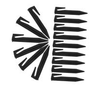 Angoily Piquets De Sol Robustes pour Tondeuses Robotisées Et Tentes De Camping, Lot de 100 Pièces Noires, Fixation Au Sol Renforcée, Résistance Au Vent, Polyvalents pour Jardin Et Plein Air