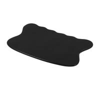 Angoily Planche à Gratter Léger et Compact Gua Sha en Corne de Buffle Noire, Outil de Massage Facial Ergonomique pour Spa et Usage Professionnel
