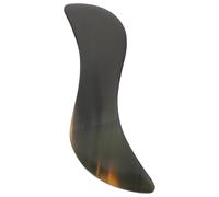 Angoily Planche de Massage Outil de Massage Confortable et Facile à Tenir Gua Sha en Corne de Buffle S de 14 Cm Couleur Aléatoire pour Visage et Physiothérapie