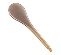 Angoily Planche Gua Sha Visage en Corne de Yak Naturelle Outil de Massage Facial Portable Grattoir Gua Sha pour Stimulation Circulatoire et Soin du Visage 1 Pièce Utilisable en Soin