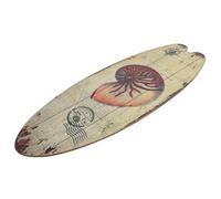 Angoily Planche Surf Décorative Bois Vintage Plaque Murale Été Thème Océan Décoration Murale pour Porche Accessoire Ambiance Plage et Salle de Bain