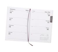 Angoily Planner PU Leather Weekly Habit Tracker Daily To-do Monthly Organizer With English Layout For Office And