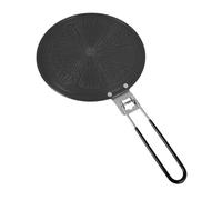 Angoily Plaque Chauffante Aluminium 28 CM Épaisseur 4 MM Surface Antidérapante et Poignée Pliable Diffuseur de Chaleur pour Cuisinière à Gaz Accessoire la Cuisine pour Décongélation et