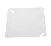 Angoily Plaque de Couverture Boîte Électrique Galvanisée Métal Plaque Base Plate Carrée Protection Étanche pour Boîte à Jonction Finition Facile à Nettoyer Adapté Rénovation Circuits