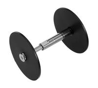 Angoily Plaque de Recouvrement de Trou de Porte en Acier Inoxydable Noir 50 MM, Cache-Trou pour Pêne Dormant Vis de Fixation 45 MM, Protection Renforcée pour Portes Intérieures et