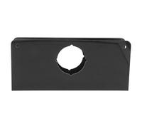 Angoily Plaque de Réparation de Fixation de Serrure Noire 23x10 Mm pour Porte Épaisseur 42-46 Mm, Gâche 60 Mm, Protège Loquet, Kit de Renfort Solide pour Porte Intérieure et Extérieure