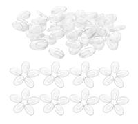 Angoily Plaquettes Nasales en Plastique Transparent pour Lunettes et Montures de Lunettes de Soleil, 100 Paires, Antidérapantes et Compatibles Universellement Confort