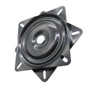 Angoily Plateau Noir Roulement à Inoxydable Tournant Acier à Billes | Supporte Forte Pression, Rotation Fluide à 360°, Installation Facile, pour Chaise de Bureau et Table à Manger