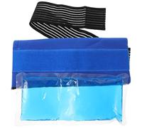 Angoily Poche de Gel Glacé Réutilisable pour Tête Sangle de 45,5 Cm en Pe Bleu, Enveloppe Froide Multifonction pour Femmes Adultes