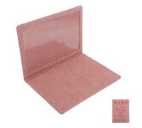 Angoily Pochette Porte-certificat de Naissance 2026 Rose en Cuir Pu, Organisateur de Documents Légaux et Cartes D'assurance, Couverture de Rangement pour -né, Protection Étanche et Légère