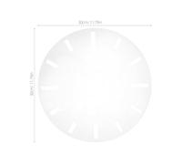 Angoily Pochoir Gabarit Horloge Acrylique Transparent Modèle Cadran avec Chiffres Arabes Guide Incrustation DIY pour Résistant Aux Rayures et Facile à Positionner