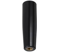 Angoily Poignée de Brochette en Bakélite 10Cm Ergonomique Filetage Noir M10 pour Fourchette de Rôtissoire et Usage Polyvalent