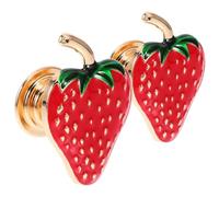 Angoily Poignée De Meuble Fraise En Alliage De Zinc 4 Mm Single Trou, Boutons De Tiroir Décoratifs Rouges, Adaptées Placards Et Commodes, Lot De 2 Pièces, Usage Quotidien Et Décoration Intérieure