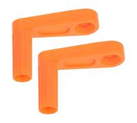 Angoily Poignée de Rechange pour Enrouleur de Tuyau D’arrosage, Lot de 2, Bras de Manivelle Automatique en Plastique Orange, Compatible Dévidoir Mural, Remplacement Solide pour