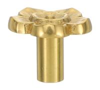 Angoily Poignées de Meuble en Laiton Doré à Motif Floral, Petites Poignées de Porte 24x20 Mm, Boutons Vintage pour Armoires, Tiroirs, Cuisines et Salles de Bain, Boutons de Placard