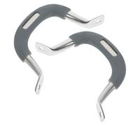 Angoily Poignées de Rechange Épaisse et Stable 2pcs pour Casseroles et Poêles en Acier Inoxydable et Silicone, Poignée Latérale Pratique Accessoire de Cuisine