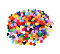 Angoily Pompons Artisanaux Colorés 200 Pièces Diy, Petits Pompons Polymères Multicolores 0,5-3 Cm, Accessoires Créatifs Pour Loisirs Manuels Garçon Et Filles Et Adultes, Décoration Artisanale Variée
