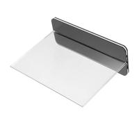 Angoily Porte-afficheur de Bureau Porte-carte en Acrylique, Support en Acrylique, Design T Noir, Format A5, pour Menus et Affiches
