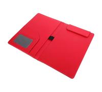 Angoily Porte-bloc Magnétique Rouge en Pu Solide pour Organiser Papiers et Tickets A5, pour Menu de Restaurant ou Notes de Caisse
