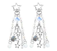 Angoily Porte-clés Poisson Perlé 2 Pièces Pour Téléphone Mobile Mignon Avec Pompon Bleu Océan Décoration Paquet Présent Femme Fille Usage Quotidien