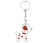 Angoily Porte-clés Souvenir Chien Transparent Capsule Accessoire Polyvalent pour Stockage Poils Animaux Pendentif Commémoratif Portable pour Sacoche et Clés Cadeau pour Amoureux des
