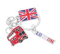Angoily Porte-clés Souvenir de Londres en Alliage de Zinc Style Britannique Pratique et Solide pour Voyageurs Amateurs de Culture Anglaise Accessoire de Voyage