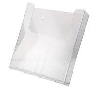 Angoily Porte-courrier Mural en Acrylique Transparent A4, Organisateur de Documents Bureau sans Perçage, Support Adhésif Stable pour Courrier, Magazines et Brochures, Rangement Mural