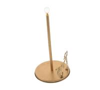 Angoily Porte-Papier Essuie-Tout Cuisine en Fer Style Européen Élégant avec Base Lestée, Rangement Multifonctionnel et Décoration de Comptoir Dorée