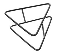 Angoily Porte-sous-Verres Multifonctionnel en Fer Noir, Support Triangulaire pour Rangement de Tasses et Assiettes, Organisateur Compact Cuisine et Bureau, Accessoires Décoration