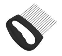 Angoily Porte-tranche Oignon Inox Multifonction Support Coupe Légumes et Fruits Citron Avocat Pomme de Terre Œuf Outil Sécurisé et Compact pour Cuisine