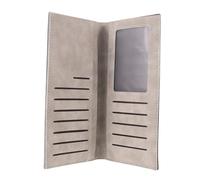Angoily Portefeuille Long pour Homme, Organiseur de Cartes, Fin en PU, Multiples Emplacements pour Cartes, 2 Compartiments Latéraux Longs, Sleeve, pour Voyages et Affaires