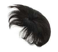 Angoily Postiche Cheveux Noir pour Homme en Matière Synthétique Confortable, Design Stylé, pour Usage Quotidien et Soirée, Extension Cheveux Humain Naturelle
