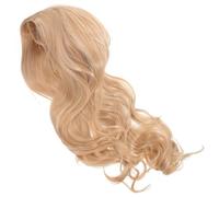 Angoily Postiche Longue Bou Punk en Fibre Haute Température Confortable et Facile à Entretenir pour Cosplay Halloween Homme et Femme Style Naturel