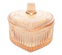 Angoily Pot à poudre Étui à poudre avec couvercle, récipient rond en verre - Pot à pour le visage et le corps, paillettes et maquillage sec ou humide