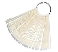 Angoily Présentoir de Couleurs pour Manucure 50 Pièces Bâtonnets à Ongles en Plastique et Métal Faciles à Utiliser pour Pratiquer le Nail Art Débutants et Confirmés