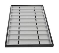 Angoily Présentoir pour Montres en Cuir et Flanelle, Plateau à Bijoux Rectangulaire 10 Emplacements, Design Élégant et Fonctionnel pour Usage Personnel à Domicile