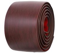 Angoily Profil de Seuil de Porte Auto-adhésif en Pvc Rouge Chêne 1 M X 5 Cm, Bande de Transition pour Sol Vinyle et Parquet, Réparation et Protection des Joints, Usage Intérieur