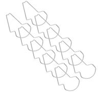 Angoily Protection de Tondeuse en Acier Argenté 10pcs, Accessoire pour Débroussailleuse Installation Facile, Protection Solide pour Entretien de Jardin