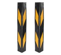 Angoily Protection Murale en Caoutchouc Réfléchissante 60X2.95 Pouces pour Garage Et Parking Bande De Sécurité Anti-Chocs pour Coins Et Piliers