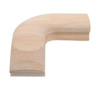 Angoily Raccord Coudé Main Courante en Bois Massif D'hévéa 45x75 Mm, Connecteur D'angle pour Rampe D'escalier, Pièce de Remplacement Solide pour Rénovation D'escalier Intérieur Soi-même