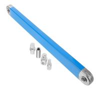 Angoily Rallonge de Clé Bleue Cliquet Ajustable, 4 Adaptateurs Carrés Inclus, Outil Multifonction Compact Léger pour Espaces Restreints, Jeu de Clés à Douille Polyvalent, 753 G
