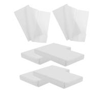 Angoily Recharge de Mouchoirs 4 Paquets de 50 Feuilles pour Voiture en Papier de Pâte de Bois Blanc et Confortable, pour Bureaux et Maisons