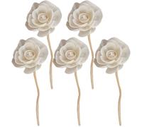 Angoily Recharge Diffuseur Bâtonnet 5Pcs Fleur pour Diffuseur en Rotin et Bois sans Feu, Libération d'Arôme pour Hôtel et Centre Commercial