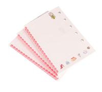Angoily Recharge Papier A7 Colorée Lot de 3 Feuilles Mobiles Perforées pour Classeurs 6 Anneaux, Papier Lisse Résistant, Compatible Agendas et Carnets Bureau Maison Scolaire